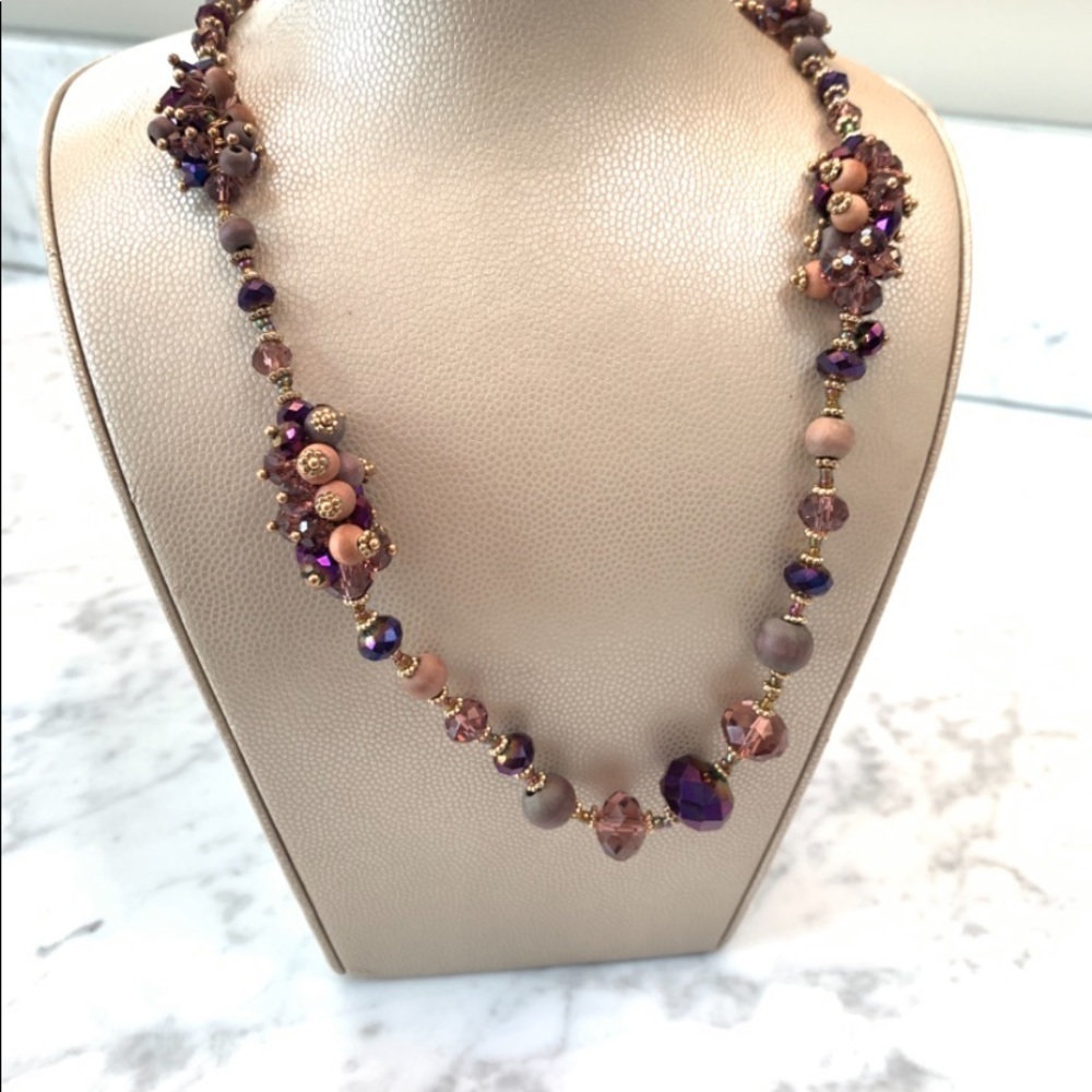 SWAROVSKI CRYSTAL BEADED NECKLACE 40” NECKLACE PENDANT